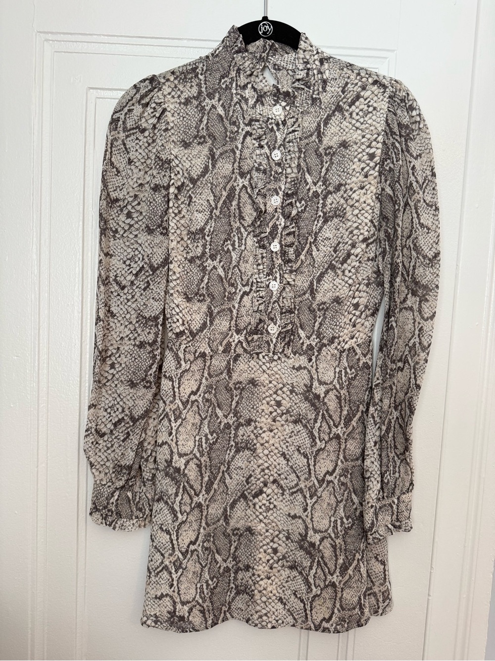 Reformation snake print dress
